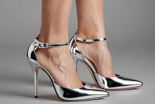 Silver-Pump-With-Ankle-Strap-1