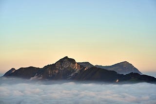 Sunrise over mountains