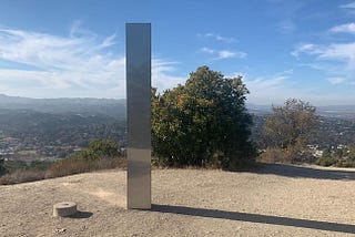 Do Aliens build these metal monolith?