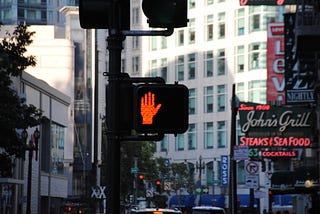 a cross walk light