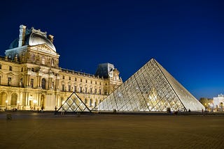 The Louvre Museum in Paris, France.