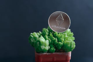 An physical ethereum coin