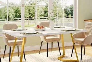 tribesigns-modern-dining-table-55-inches-dinner-table-for-4-people-white-faux-marble-small-kitchen-t-1