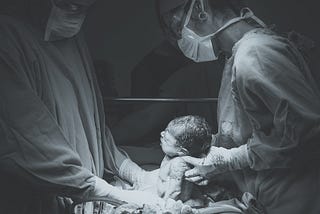 A newly born baby girl