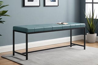 Steelside-Faux-Leather-Bench-1