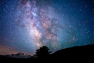 photo of a night sky with stars