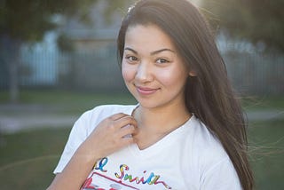 smiling female