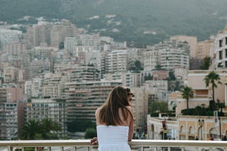 The girl on the bridge