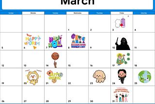 The GIF Calendar: March 2023