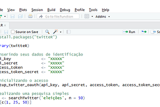 Pesquisando termos no Twitter usando R