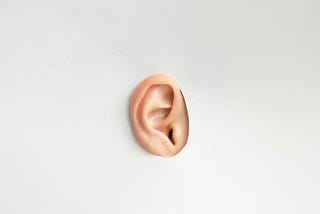 A decorative photo of an ear