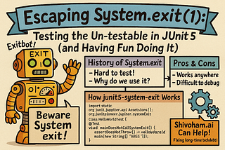 Testability of ‘System.exit(42)’ : The Clean Way