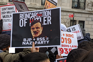 Demonstrations on India’s Republic Day in New York, January 26th, 2020: “History has shown us that…