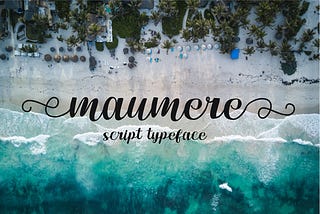 Maumere Script Font