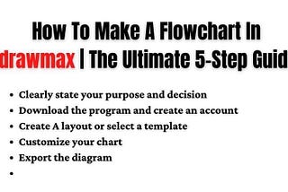 How To Make A Flowchart In EdrawMax | The Ultimate 5-Step Guide