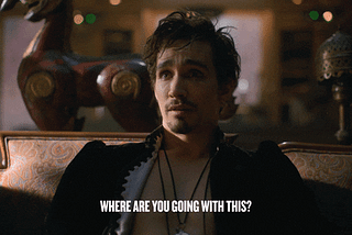 Klaus Hargreeves (Robert Sheehan): Where are you going with this?