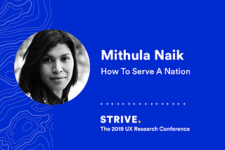 #UXRConf Preview: Meet Mithula Naik