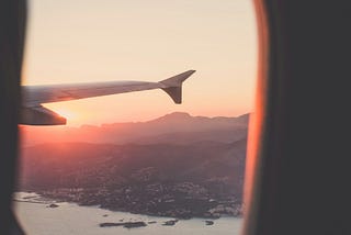 Majorca sunset from above
