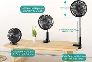 A Lightweight Foldable Pick That Works As A Table Or Floor Fan-ipanergy