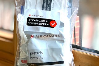 Hygiene kit from Air Canada