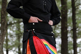 Get Rainbow Pride Hybrid Kilt | Custom Made Fashion Kilt