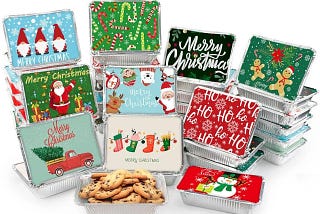50 Christmas Cookie Tins with Lids by AKEROCK | Image
