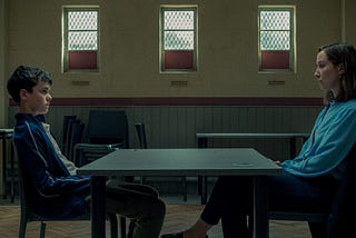 Jamie and Briony (played by Owen Cooper and Erin Doherty, respectively)