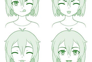 How to Draw A Easy Anime Tongue Out Face Step by Step