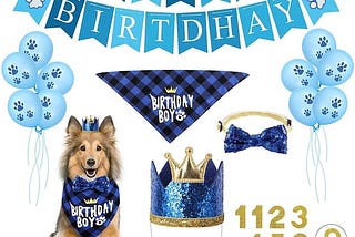 selemoy-dog-birthday-party-supplies-birthday-hat-bandana-scarf-with-cute-dog-bow-tie-flag-balloons-f-1