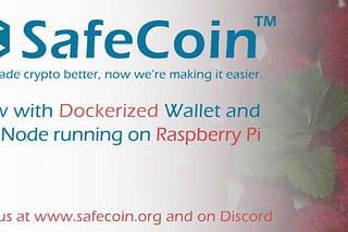 Safecoin has whipped up some Raspberry Pi just for you