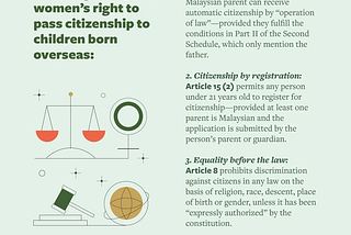 Gender Equality: Fighting Citizenship Law for Mothers.