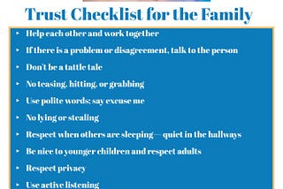 Trust Begins at Home: Some Practical Tips for Parents