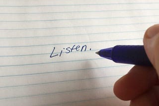 Want to be a better listener? Spend a year taking notes.