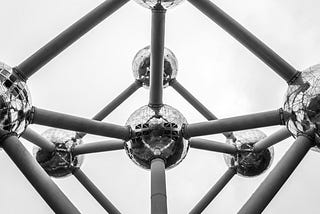 The giant atomium sculpture in Brussels