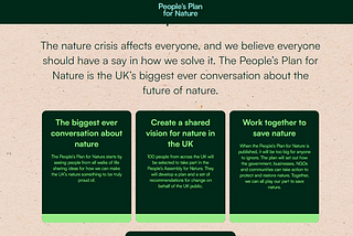 Is the People’s Plan for Nature any good? Depends on what you say…