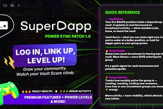 🧠 Vault Score, Vault Health & Group Activity: SuperGroups Just Got a Whole Lot Clearer