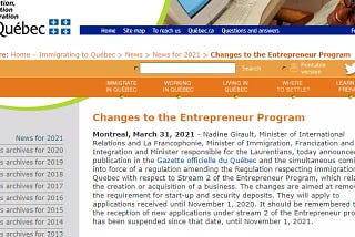 魁北克政策变更|QIIP投资移民项目再延期、永久移民有序试点计划生效…