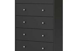 tvilum-portland-5-drawer-chest-black-1