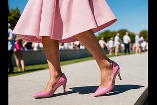 Pink-Pumps-Low-Heel-1