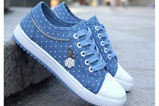 Blue casual sneakers ; Image credit: Jumia Nigeria