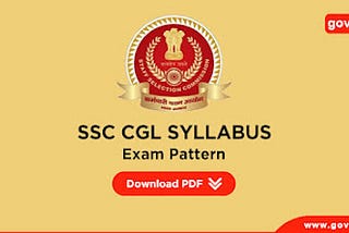 SSC CGL Syllabus 2021 and Exam Pattern 2021 Download PDF here.