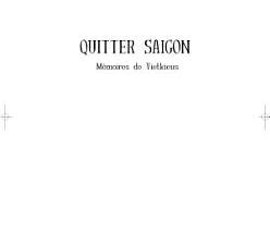 Quitter Saigon | Cover Image