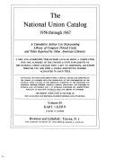 National Union Catalog | Cover Image