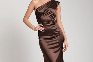 Brown-Satin-Midi-Dress-1