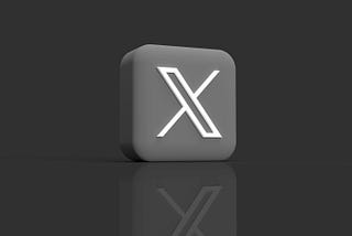 X Logo in black and white