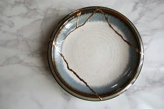 Japanese Kintsugi bowl. Photo by Riho Kitagawa.