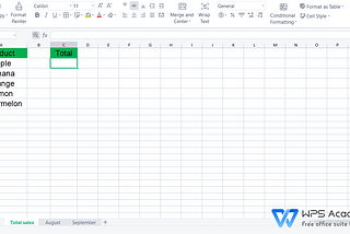 How to cross reference cells between Excel sheets in WPS Office