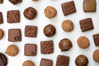 variety of chocolates