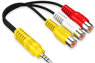 Aux Cord Adapter for TCL TV: 
3.5mm to 3 RCA Cable | Image
