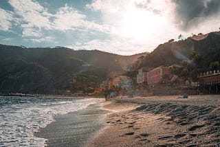 A photo of a beach in Italy